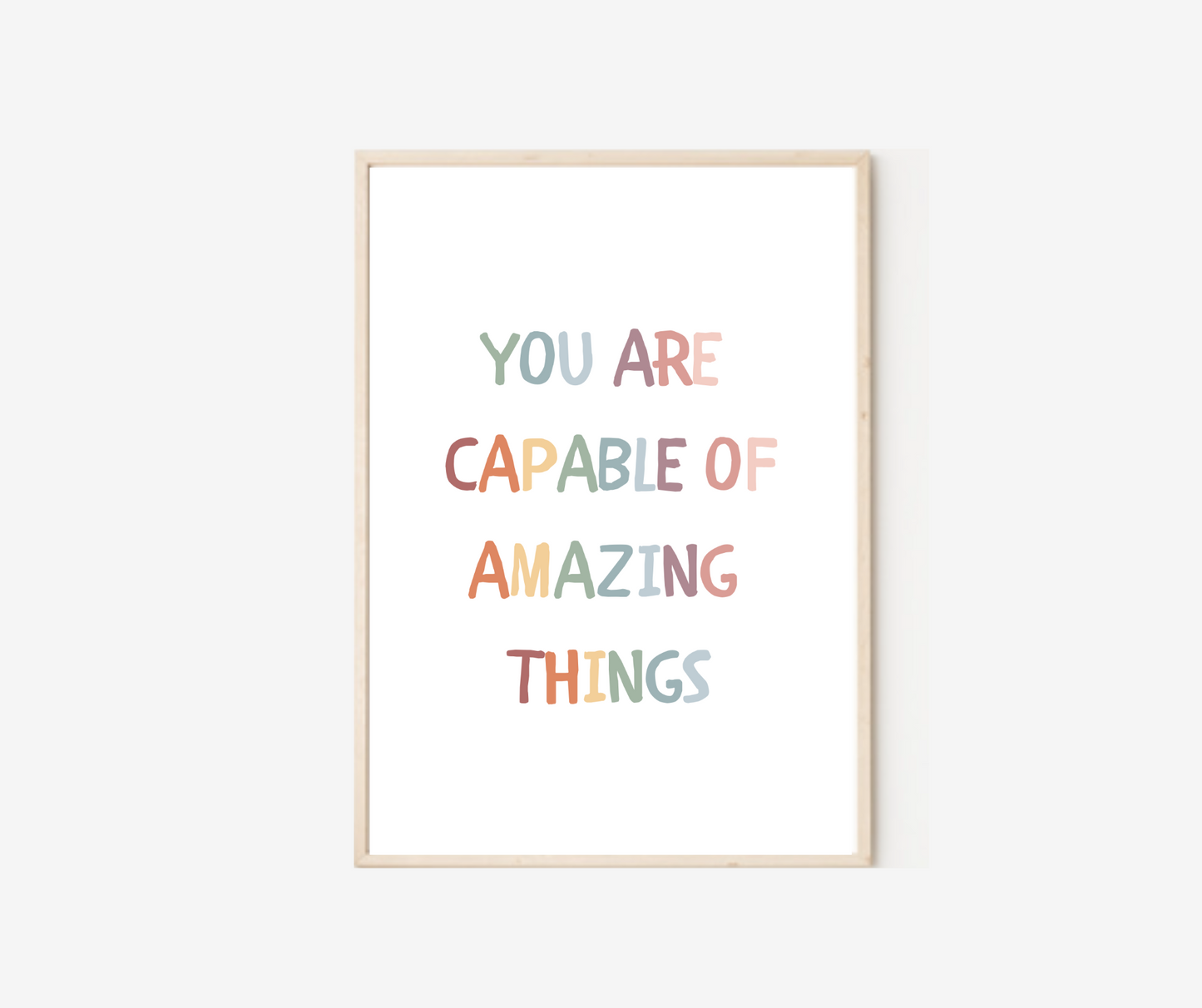 You Are Capable of Amazing Things Poster