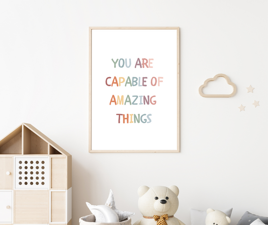 You Are Capable of Amazing Things Poster