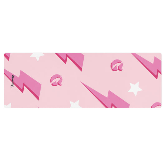 PINK LIGHTNING YOGA MAT